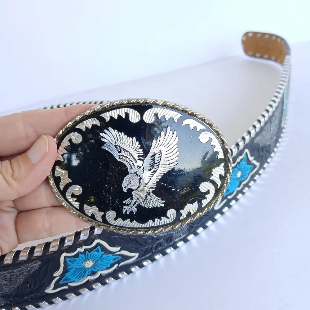 Mallory Genuine Leather Western Belt Size 36